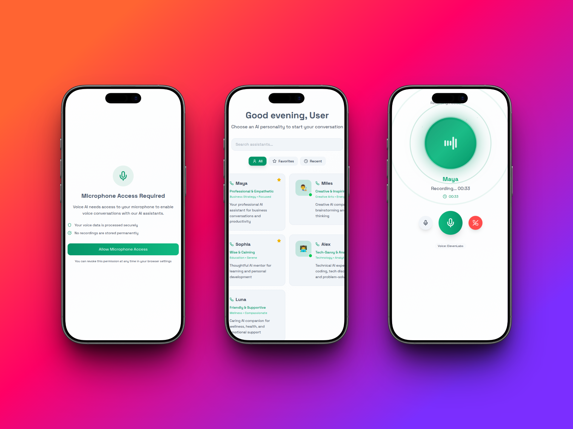 Voice AI Assistant screenshot